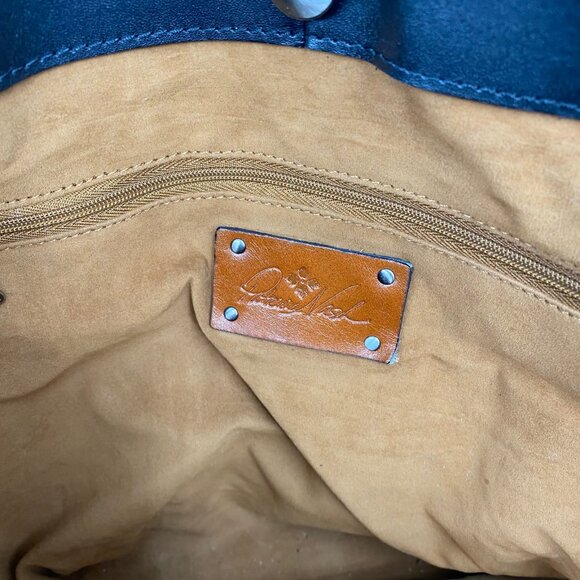 Patricia Nash Black Leather Magnetic Tote | Classic Design - Picture 11 of 11